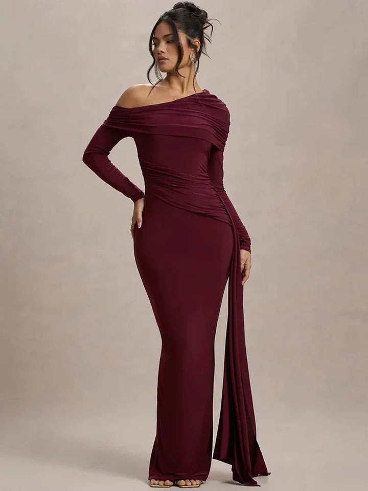 Vestito lungo donna Spalle scoperte con strascico