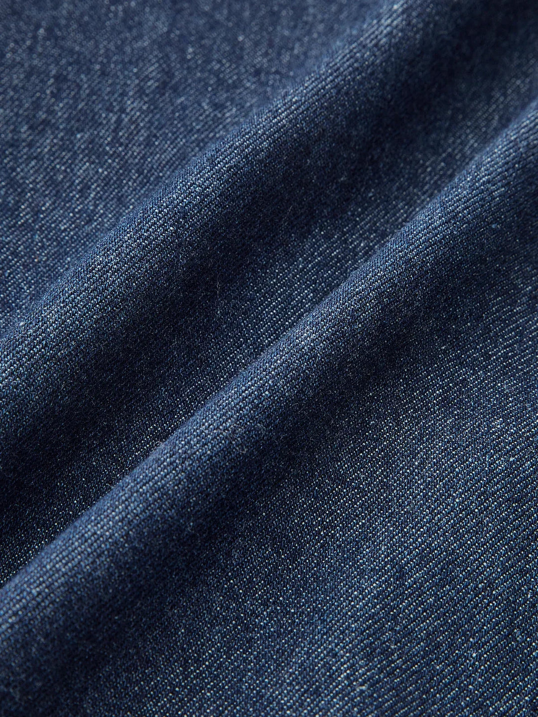 Abito midi in jeans blu scuro abbottonato scollo a V senza maniche per ufficio estate