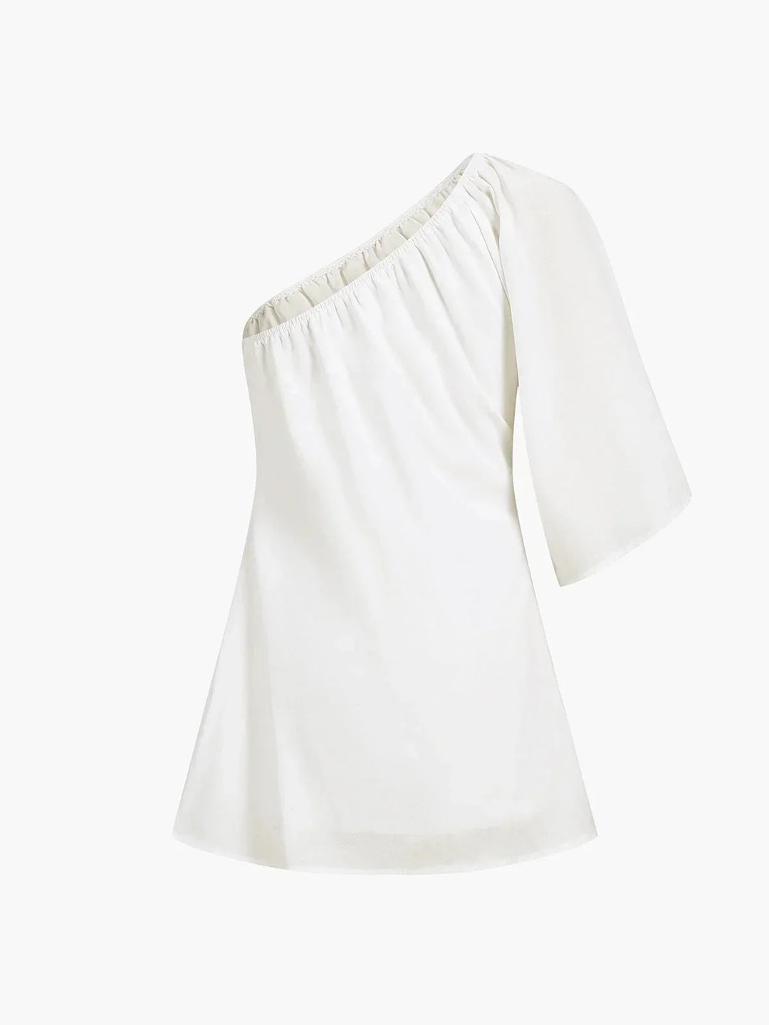 Vestito corto con Spalla scoperta con maniche a sbuffo estivo