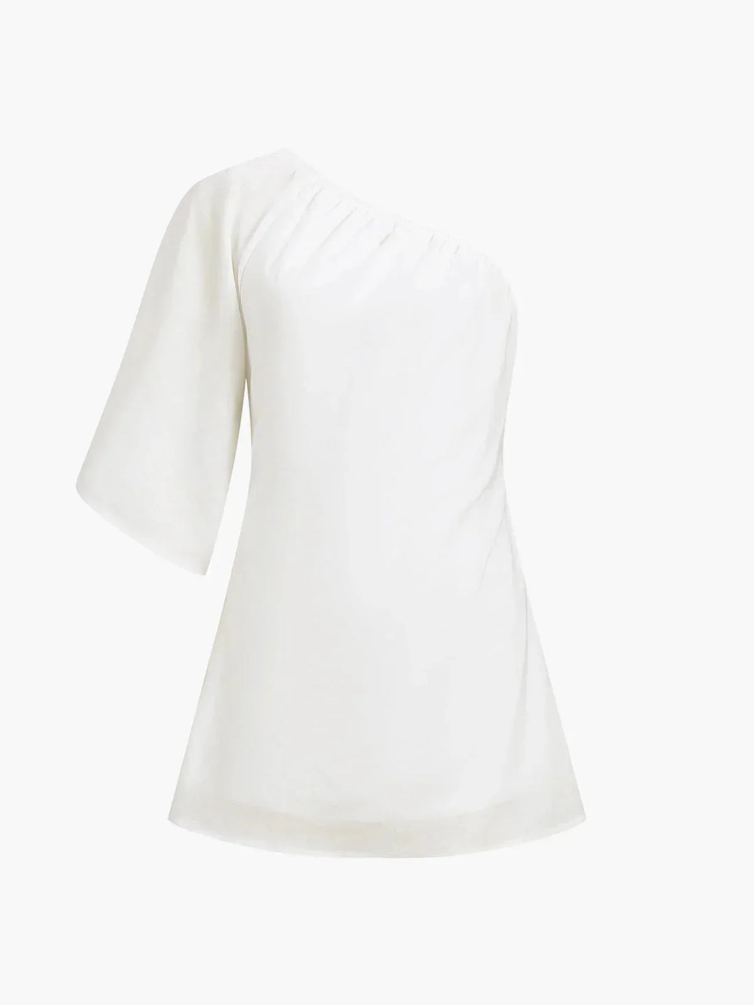 Vestito corto con Spalla scoperta con maniche a sbuffo estivo