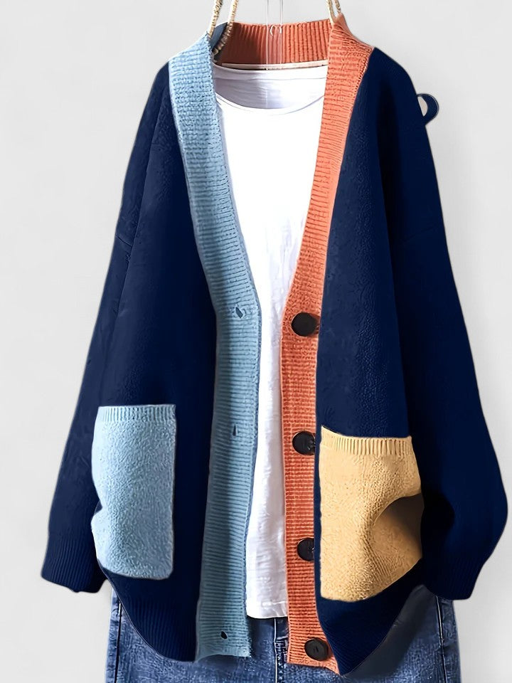 Rosamaria Cardigan Donna dalla Vestibilità Morbida con Bottoni e Tasche, photo 2
