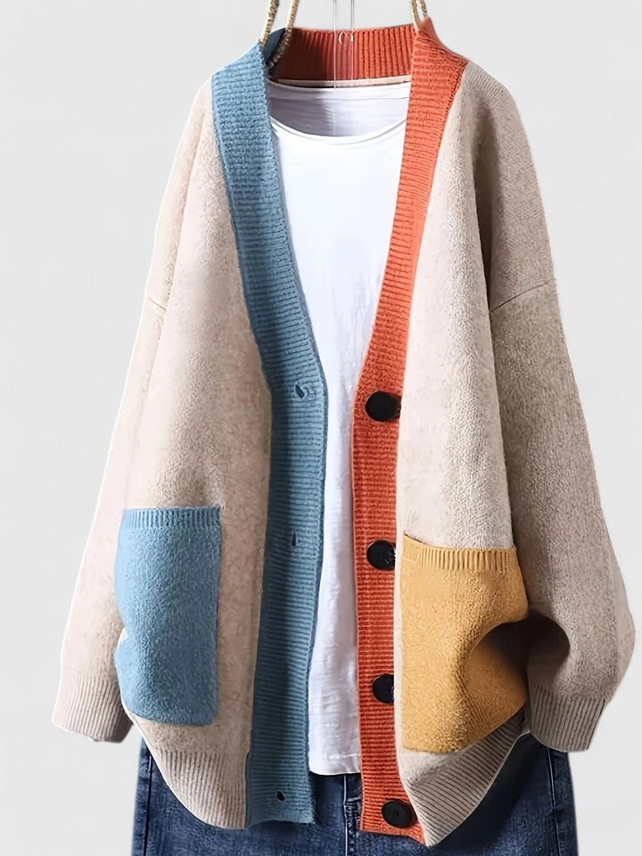 Rosamaria Cardigan Donna dalla Vestibilità Morbida con Bottoni e Tasche, photo 4