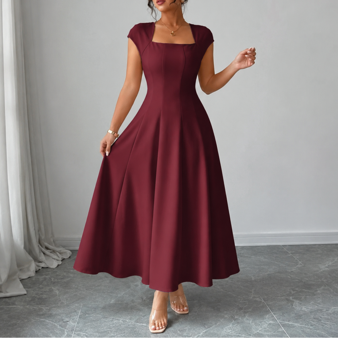 Violante Abito Donna in Raso con Scollo Quadrato, photo 14